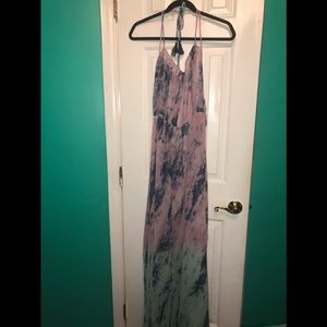 Tie-Dye Maxi Sheer Dress